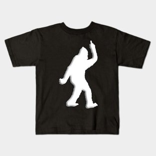 Bigfoot Middle Finger Kids T-Shirt